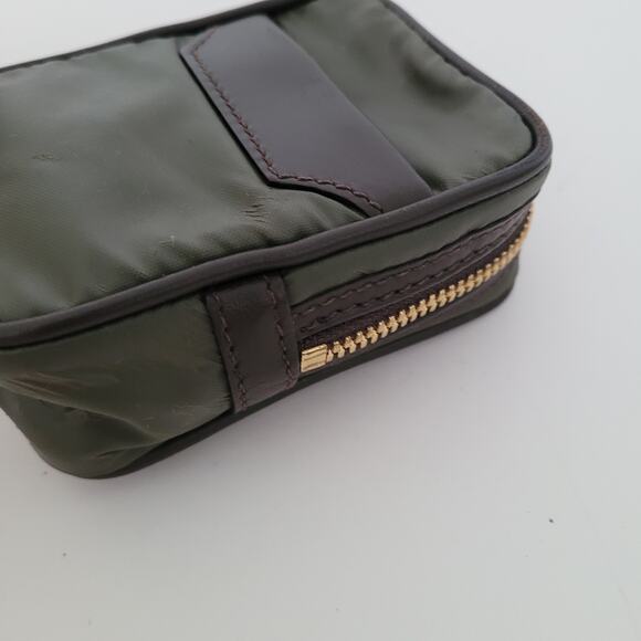 Hunting World Vintage Green Mini Belt Wallet Card Holder Pouch Case Small Zip - Picture 6 of 9